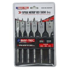 Bay-Tec Yaprak Matkap Ucu Takımı 6 Pcs