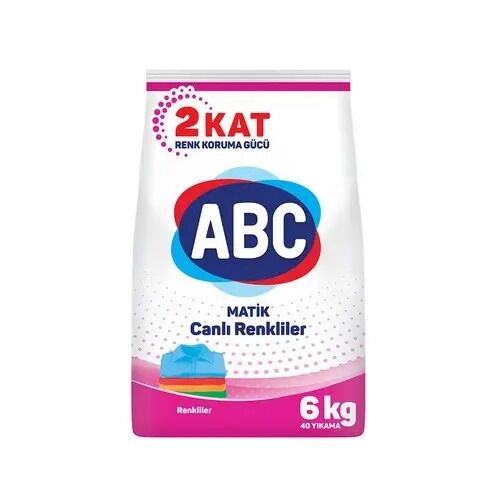 ABC TOZ ÇAMAŞIR DETERJANI CANLI RENKLER 6KG