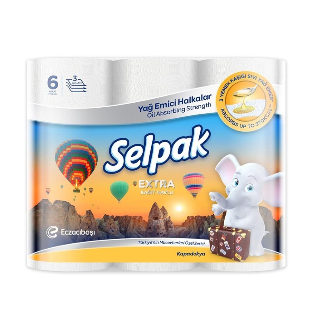 SELPAK EXTRA  KAĞIT HAVLU 6 LI