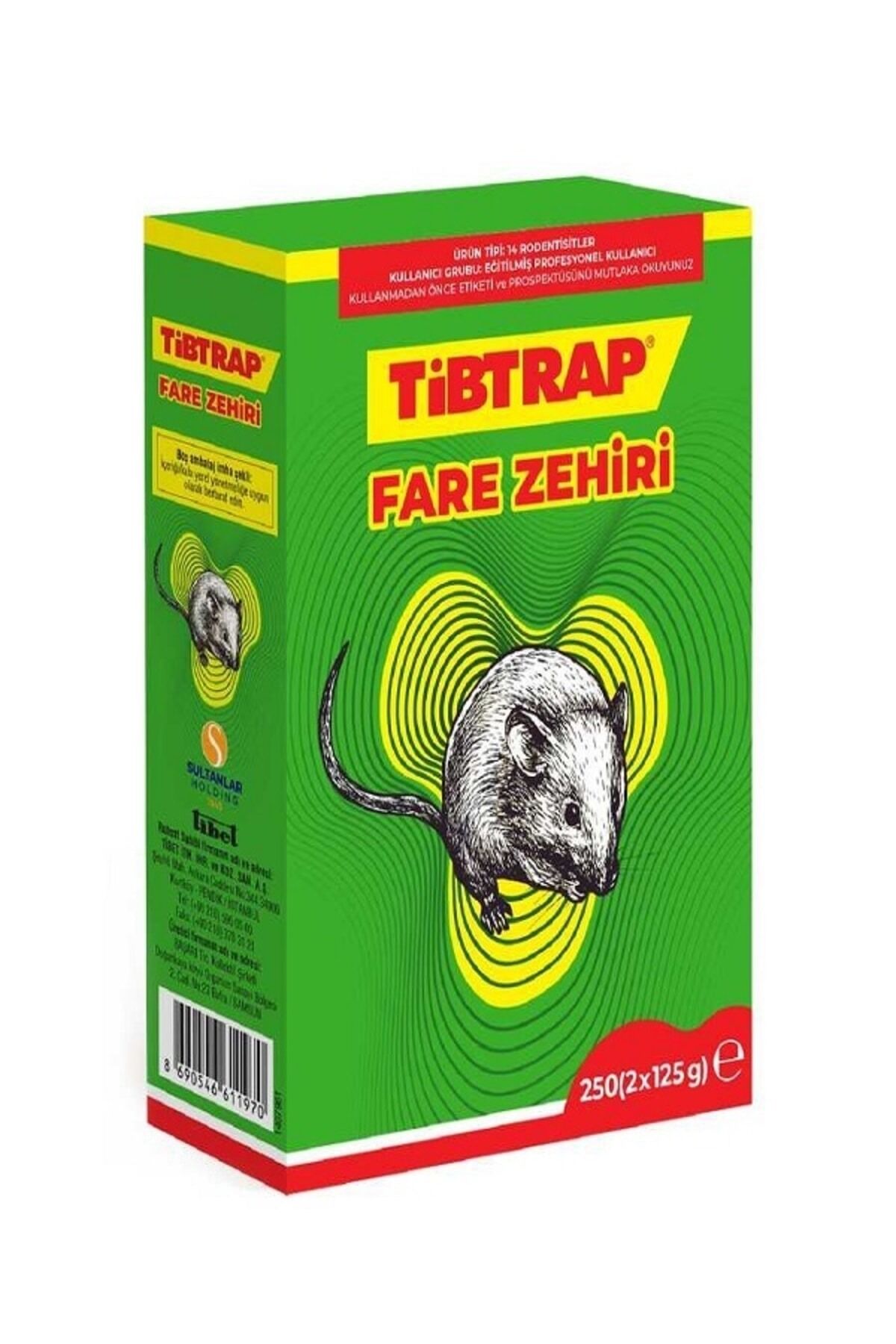 TİBTRAP FARE ZEHİRİ 250 GR