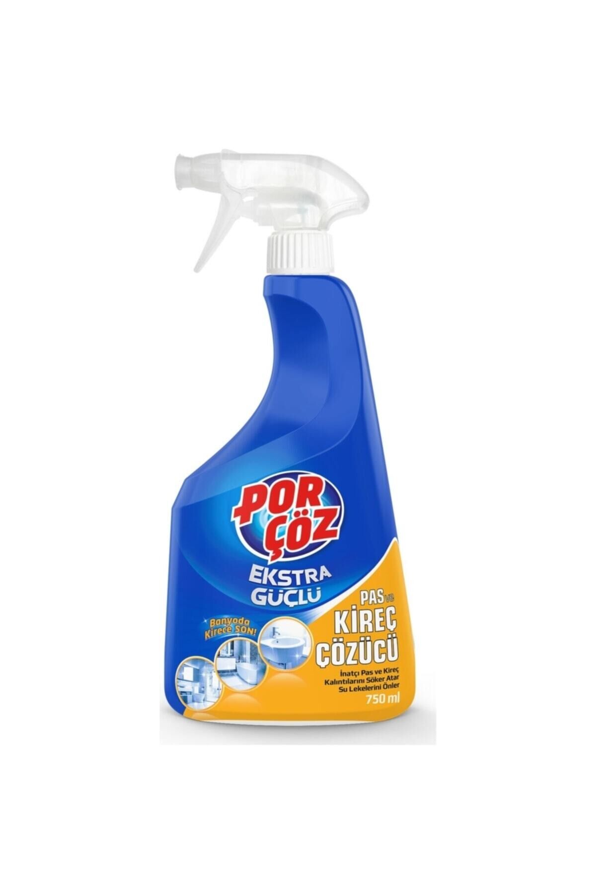 PORÇÖZ SPREY KİREÇ VE PAS ÇÖZÜCÜ EXTRA GÜÇLÜ 750ML