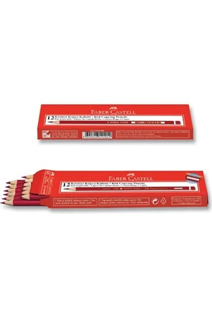 FABER CASTELL KIRMIZI KURŞUN KOPYA KALEMİ*12