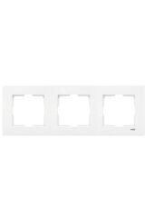 VİKO 90960202 KARRE BEYAZ 3 LÜ ÇERÇEVE