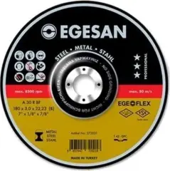 Egesan Pro Serisi 180x3.0 mm Metal Kesme Taşı - 25'li Paket