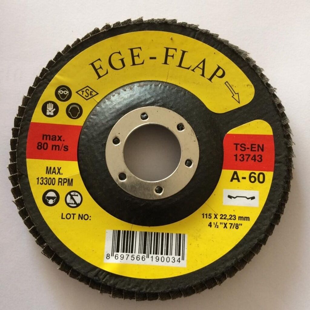 Egesan Flap Disk Zımpara 115 MM 80 Kum Ahşap Metal Zımparası