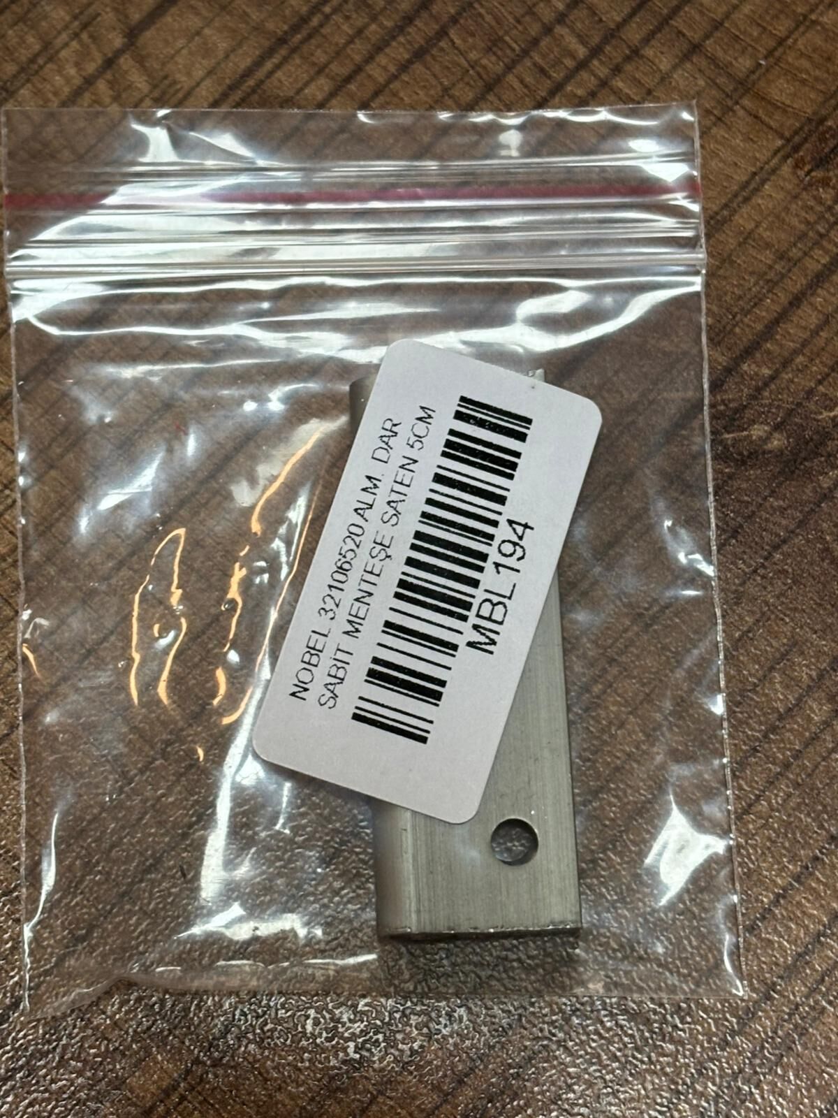 NOBEL 32105220 Aliminyum Dar Sabit Menteşe Saten 5CM