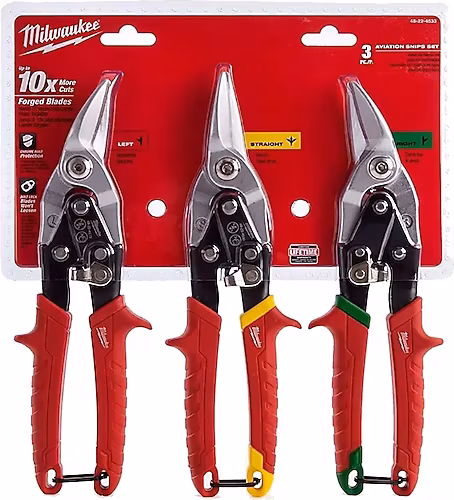 Milwaukee 48224533 3 Parça Kaportacı Makas Seti